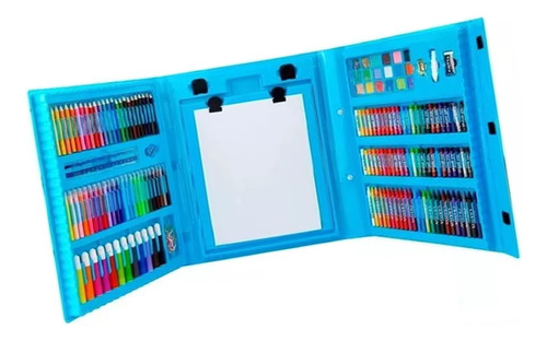 Set De Arte Niños Maleta Crayon Acuarela Plumon,rosado