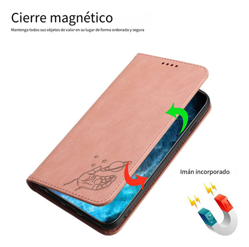 Funda Para Teléfono Motorola G04s 4g/e14 4g/g34 Con Tapa, Ranuras Para Tarjetas, Funda De Piel Estampada