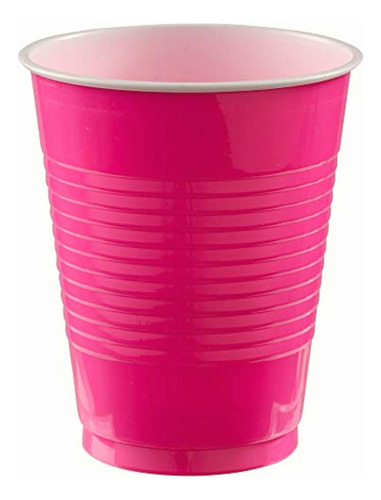 Amscan Big Party Pack 50 Count Plastic Cups, 16-ounce,