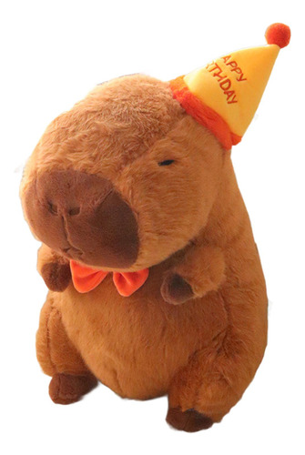 Capibara De Peluche, Juguete Con Relleno Con Sombrero 45cm