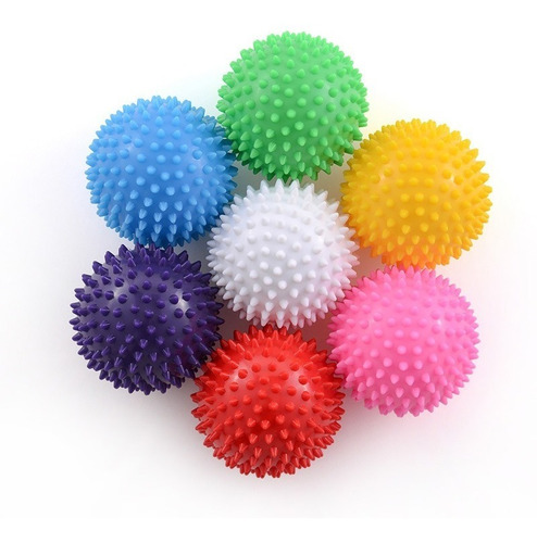 Pelotas Medianas Masajeadores Macizas Colores Surtidos