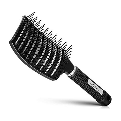 Hair Brush, Curved Vented Brush Faster Blow Drying, Professi