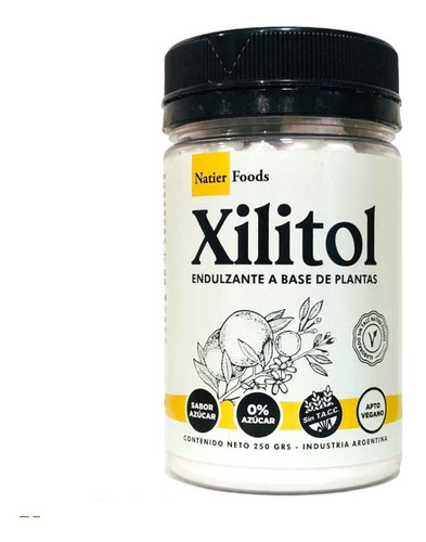 Xilitol Natier 250g Endulzante Nat. 0% Azucar Apto Vegano Dw
