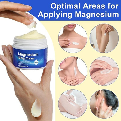Crema Para Dormir Con Magnesio, Crema Tópica De Magnesio