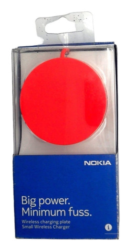 Placa De Carga Tecnologia Qi Nokia Dt-601 En Rojo
