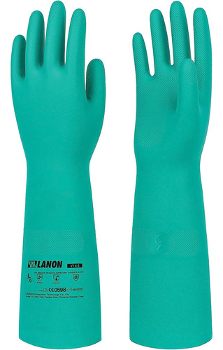 Guantes De Nitrilo Resistentes Productos Químicos Lano...