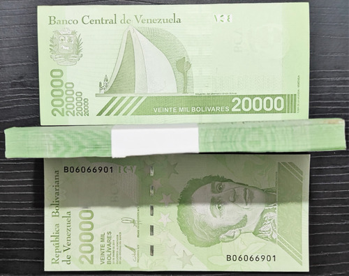 Fajo 20.000 Bolivares Soberanos 2019 Unc