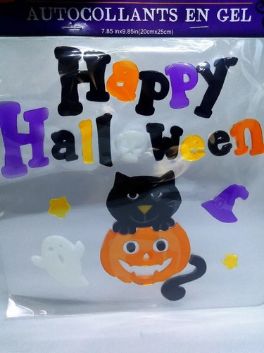 Decoración Halloween Figuras Gel Para Ventana Envio Gratis!!