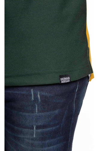 Imagen 4 de 5 de Playera Tipo Polo Bloques De Color