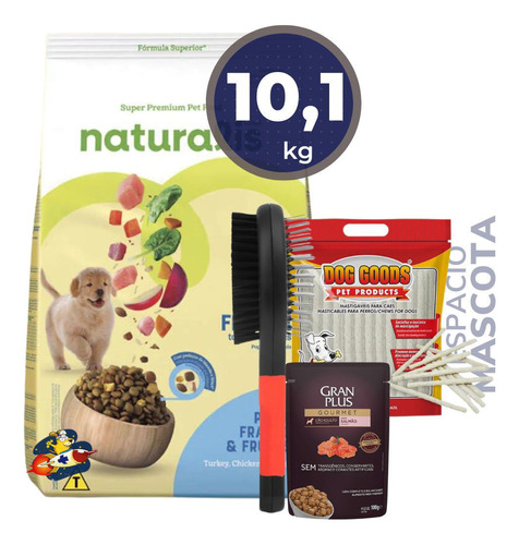 Naturalis Perro Cachorro Pavo, Pollo Y Fruta 10,1 Kg +regalo