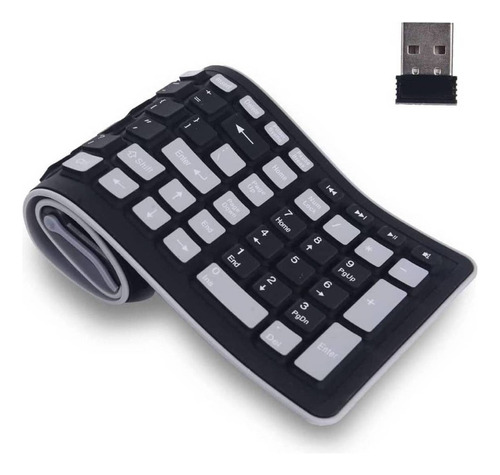 Teclado Usb Flexible De Silicona Para Portátil A