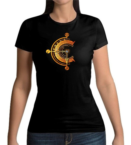 Playera Chrono Trigger Time Travel Crono Cross Logo V2 Mujer