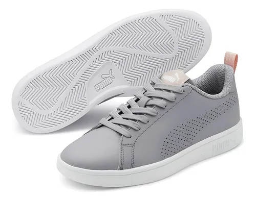 Zapatillas Puma Mujer 368153 01 Smash Ace Blanco