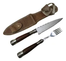Comprar Cuchillo Tenedor Seigen 14 Cm Acero 440 Cubiertos De Mesa