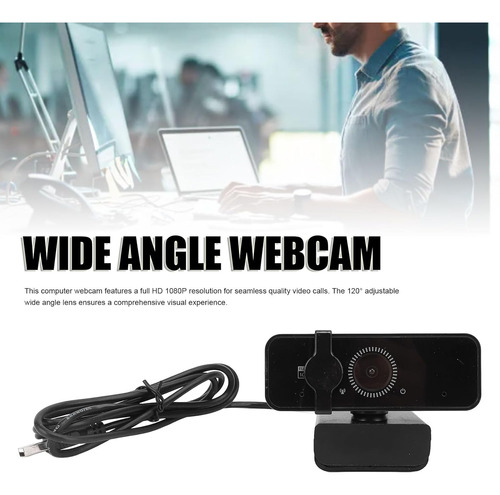Cámara Web Hd 1080p 120° Micrófono Cancelación Ruido Girator