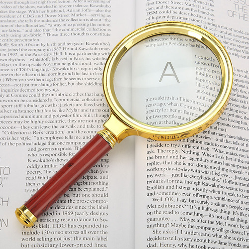 Lupa Portátil Magnifier 10x Con Mango De Madera Desmontable