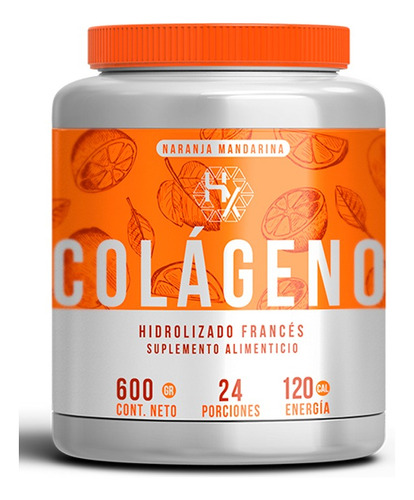 Holix Lab Colageno Hidrolizado Frances 600g Sabor Naranja