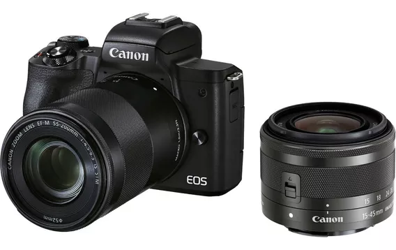 Camara Canon Eos Kit M50 Mark Ii + Lente 15-45mm + 55-200mm