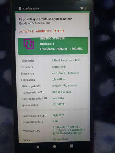Zte Blade A3 2020 32 Gb Rojo 1 Gb Ram (leer Descripcion) (Usado)