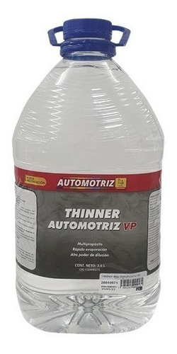 Thinner Tiner Tinner Multiproposito Solvente Vp Galón 3.6lt
