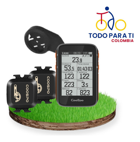 Coospo Bc200 + Sensor Velocidad + Sensor Cadencia 1 Año Gara
