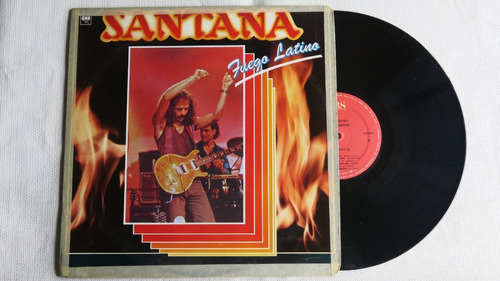 Vinyl Vinilo Lp Acetato Santana Fuego Latino Rock