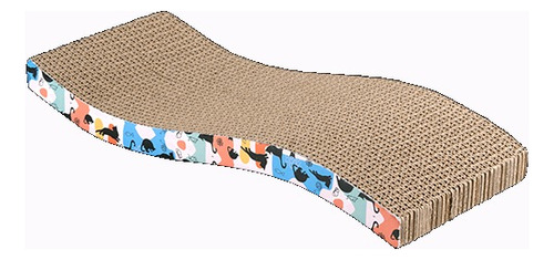 Rascador De Onda 44 Cm Color Marrón