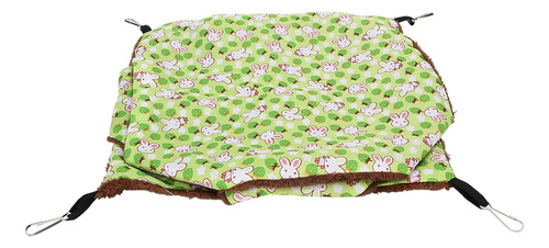 Saco De Dormir Para Hámster De Tres Capas, Color Verde Y Ver
