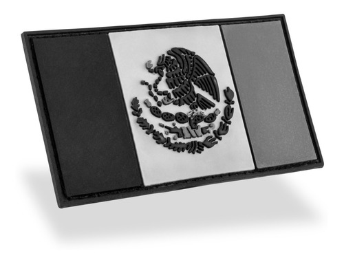 Parche Insignia Táctico Militar Gotcha Bandera México Gris