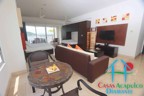 Imagen 3 de 30 de Cad Vista Real Portonovo N 23. Terraza Frontal Con Vista A La Bahía De Puerto Marqués