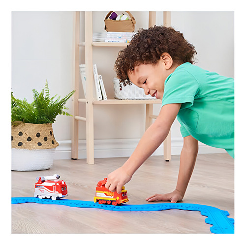 Trem De Brinquedo Motorizado Mighty Express Freight Nate Cor Vermelho