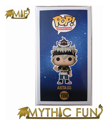 Funko Pop Black Clover - Asta With Nero 1550 (Usado)