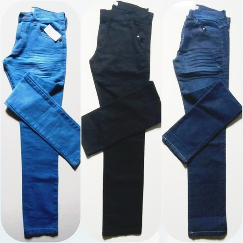 Imagem 8 de 10 de Kit 4 Calça Masculina Adulto Jeans Slim Moda Promoção Ofe