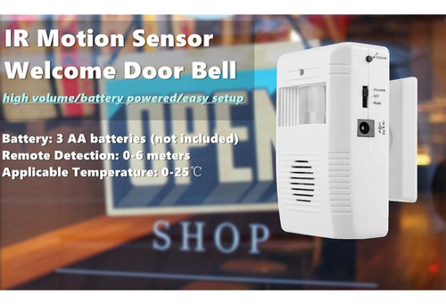 Sensor Infravermelho Campainha,sensor Movimento Boas-vindas