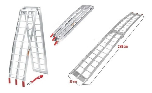Imagen 6 de 9 de Rampa Moto Aluminio Nueva 340 Kg + Envío Gratis.
