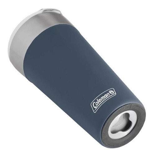 Imagem 2 de 3 de Copo Coleman 600 Ml Azul Com Tampa E Abridor De Garrafas