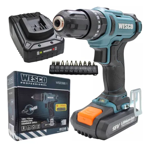 comprar Parafusadeira Furadeira 18v Impacto Reverso 10mm 30nm Wesco