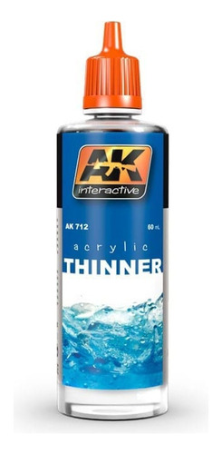 Modelismo Ak172 Interactive Thinner Acrylic 60 Ml 1/72 1/48