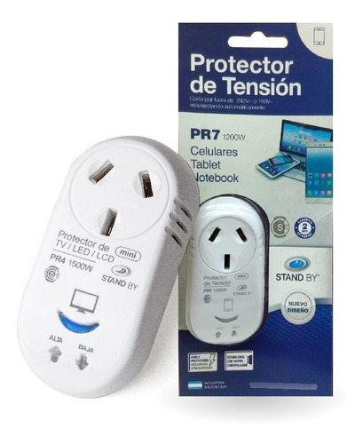 Imagen 1 de 1 de Protector De Tensión Para Notebook, Tablets, Celulares Pr7