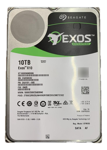 Disco Duro Seagate 10tb Exos Enterprise St10000nm0086 /vc