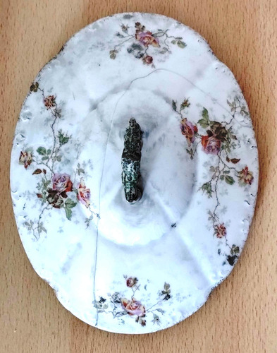 Antigua Fuente Guisera Sopera Limoges Porcelana Francia Fg01 Blanco (Usado)