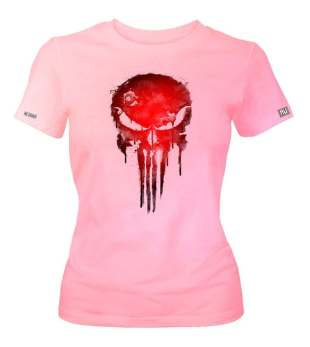 Camiseta Punisher - El Castigador Logo Dama Mujer Ikrd