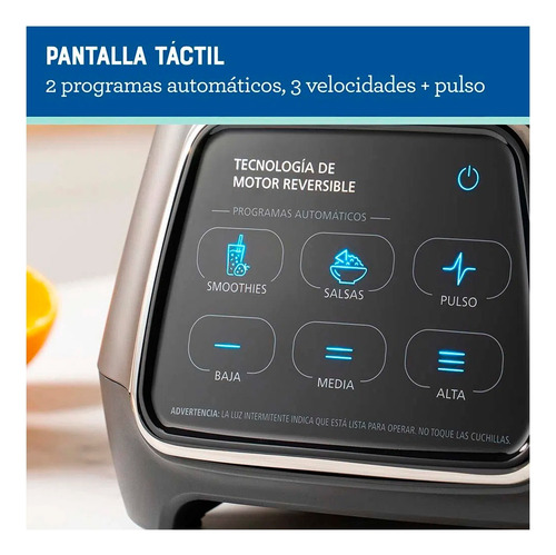 Licuadora Oster Pantalla Táctil Reversible Blstpyg1312xb