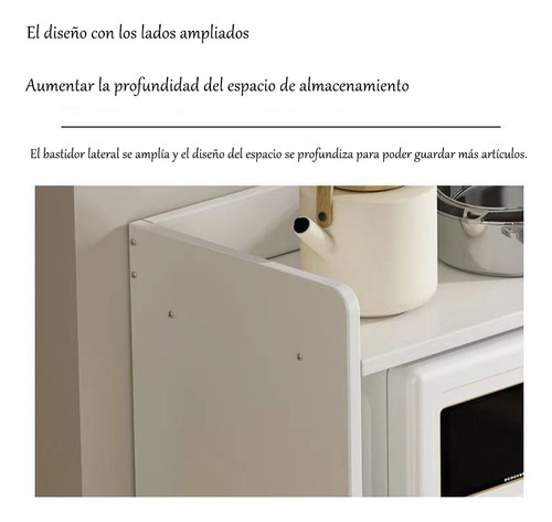 Credenza Bufetera De Madera Sencillo Con 4 Puertas Alacena Blanco