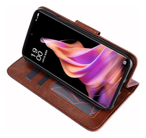 Funda Con Textura De Cristal Marrón Para Tcl 40r 5g