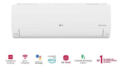 Ar Condicionado LG Dual Inverter Ai 12.000 Btus Frio 127v