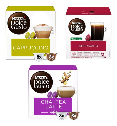 Capsulas Nescafé Dolce Gusto X3