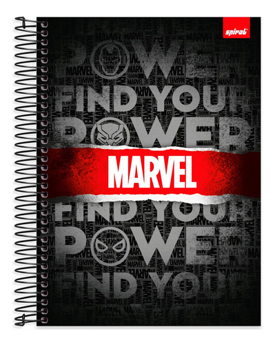 Caderno Universitário 10x1 160 Folhas Marvel Brick
