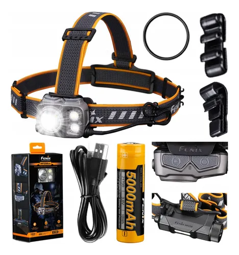 Linterna Frontal Led Fenix Hp25r V2.0 1600 Lumens Recabl Usb