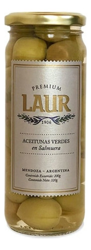 Aceitunas Laur Verdes Premium Vidrio 200gr